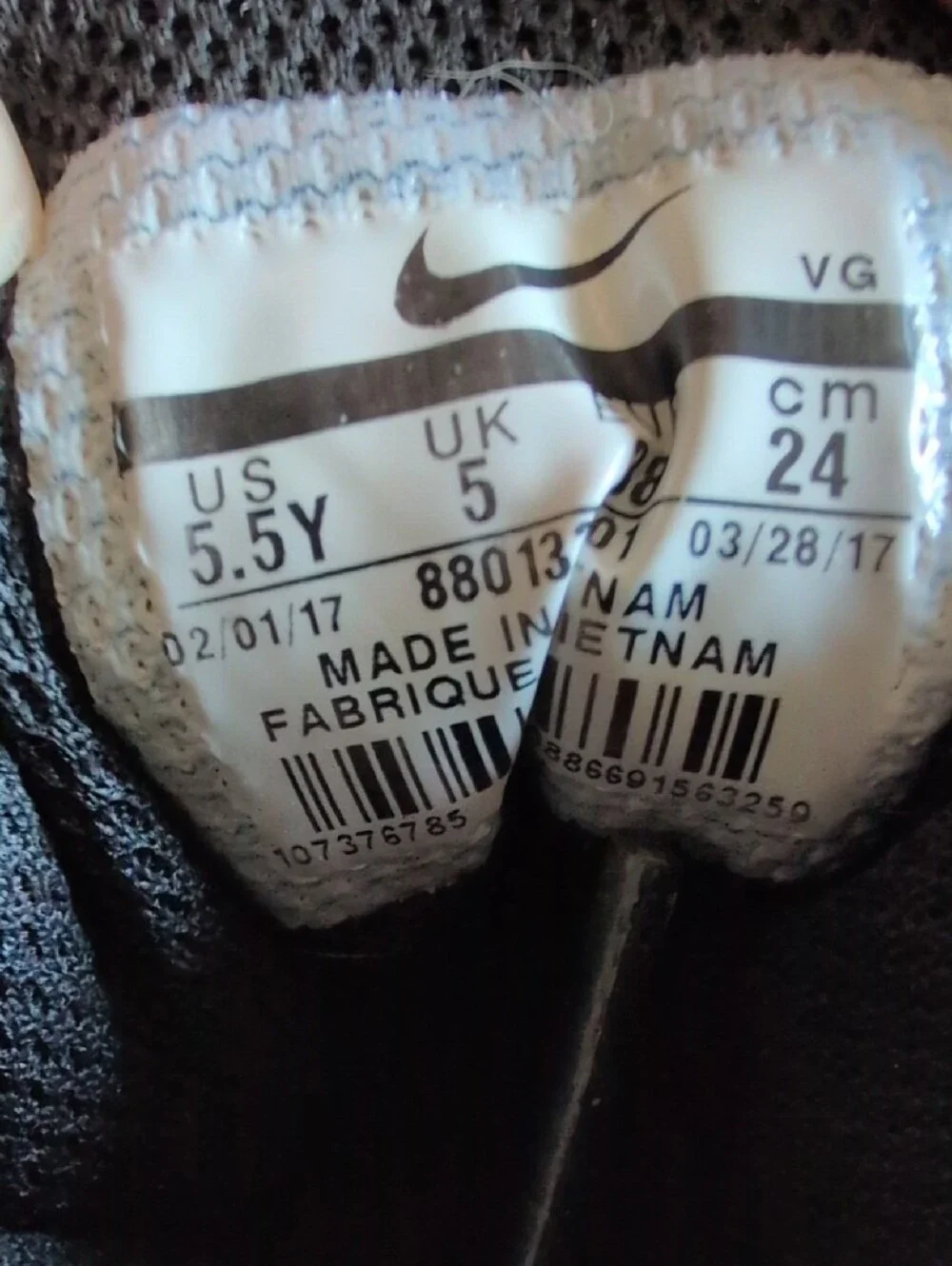 Youth Nike Kids Black & Silver High-Top Cleats